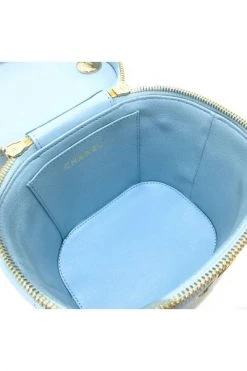 Chanel Vintage Vintage Tassen Pre-owned Leather Chanel-bags Blue -Goedkope Chanel Vintage winkel f71baf039d542bea6b1bd4dbb3aaf59d