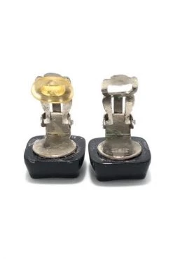 Chanel Vintage Vintage Sieraden Pre-owned Metal Earrings Black -Goedkope Chanel Vintage winkel f7264716e374715735475d6fb5b78e5b