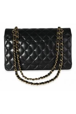 Chanel Vintage Vintage Tassen Pre-owned Medium Double Flap Bag Black -Goedkope Chanel Vintage winkel f7aaaf18faeb2741a7e11a10af10326a