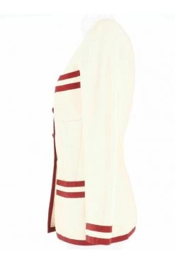 Chanel Vintage Vintage Jassen Pre -owned Jacket Red