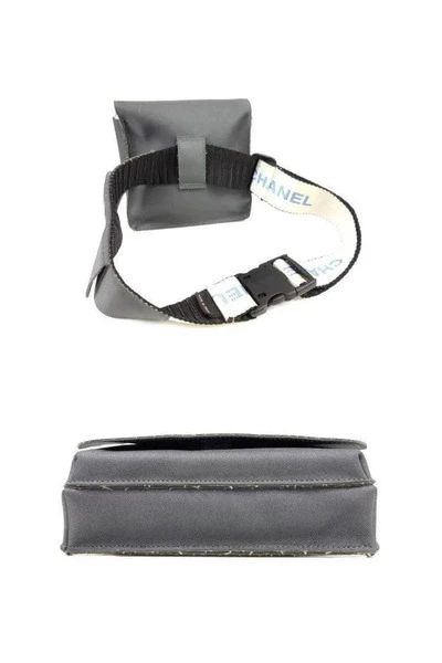 Chanel Vintage Vintage Tassen Pre-owned Fabric Chanel-bags Gray 4 Chanel Vintage Vintage Tassen Pre-owned Fabric Chanel-bags Gray - Afbeelding 4