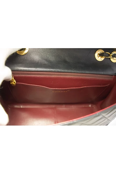 Chanel Vintage Vintage Tassen Pre-owned Jumbo 13; Maxi 2.55 Flap Chain Shoulder Bag Lambskin Black 3 Chanel Vintage Vintage Tassen Pre-owned Jumbo 13; Maxi 2.55 Flap Chain Shoulder Bag Lambskin Black - Afbeelding 3