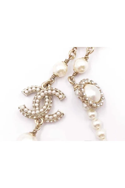 Chanel Vintage Vintage Sieraden Pre-owned Metal Chanel-jewelry Yellow 5 Chanel Vintage Vintage Sieraden Pre-owned Metal Chanel-jewelry Yellow - Afbeelding 5