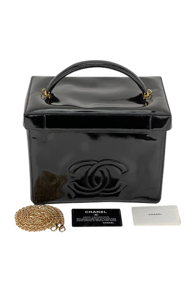 Chanel Vintage Vintage Tassen Wallets Cardholders Black 2 Chanel Vintage Vintage Tassen Wallets Cardholders Black - Afbeelding 2