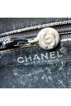 Chanel Vintage Vintage Tassen Pre-owned Leather Totes Black -Goedkope Chanel Vintage winkel fb09dfe9cb74d76a5b453613bf9a90f5