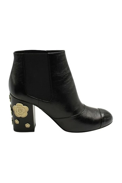 Chanel Vintage Vintage Schoenen Pre-owned Boots Black 5 Chanel Vintage Vintage Schoenen Pre-owned Boots Black - Afbeelding 5