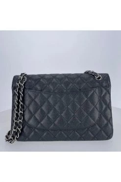 Chanel Vintage Vintage Tassen Pre-owned Jumbo Single Flap Bag Black -Goedkope Chanel Vintage winkel fbfe886cb66720c352d7be7488c312a7