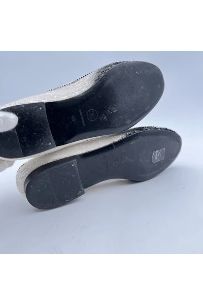 Chanel Vintage Vintage Schoenen Pre-owned Flats White 4 Chanel Vintage Vintage Schoenen Pre-owned Flats White - Afbeelding 4