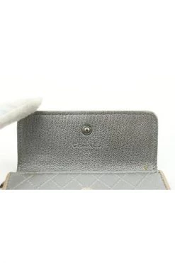 Chanel Vintage Vintage Accessoires Pre-owned Wallets Gray