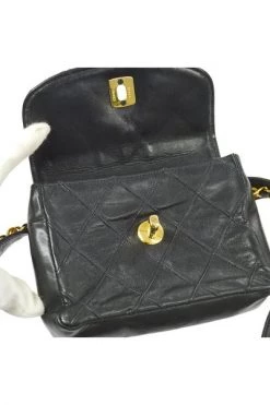 Chanel Vintage Vintage Tassen Pre-owned Leather Chanel-bags Black -Goedkope Chanel Vintage winkel fcbb2c4e4d33c6273a1b8f6354165313