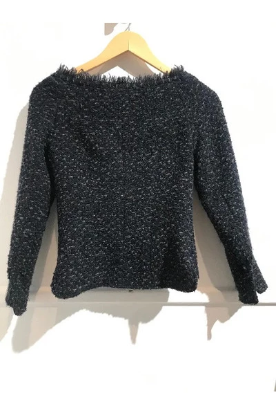 Chanel Vintage Vintage Tops Pre-owned Silk Tops Black 5 Chanel Vintage Vintage Tops Pre-owned Silk Tops Black - Afbeelding 5