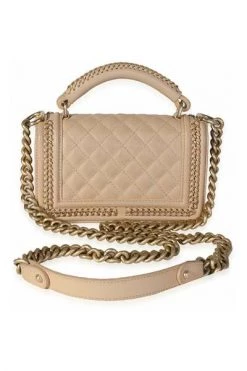Chanel Vintage Vintage Tassen Pre-owned Shoulder Bags Beige -Goedkope Chanel Vintage winkel fe92b78083276f4a5664a306600272c1
