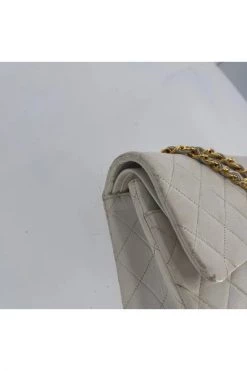 Chanel Vintage Vintage Tassen Pre-owned Leather Chanel-bags White