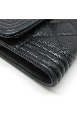 Chanel Vintage Vintage Accessoires Pre-owned Leather Wallets Black -Goedkope Chanel Vintage winkel fecd62dc4b2970e317b1c741a88b8aca