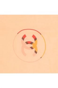 Chanel Vintage Vintage Accessoires Orange Silk Chanel Scarf Orange