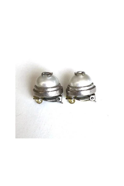 Chanel Vintage Vintage Sieraden Pre-owned Metal Chanel-jewelry Gray 4 Chanel Vintage Vintage Sieraden Pre-owned Metal Chanel-jewelry Gray - Afbeelding 4