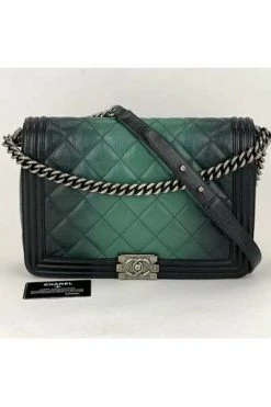 Chanel Vintage Vintage Tassen Pre-owned Cross Body Bags Green