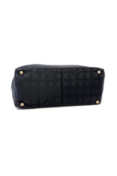 Chanel Vintage Vintage Tassen Black Polyester Chanel Travel Line Black 2 Chanel Vintage Vintage Tassen Black Polyester Chanel Travel Line Black - Afbeelding 2