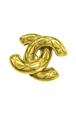 Chanel Vintage Vintage Sieraden Pre-owned Metal Brooches Yellow -Goedkope Chanel Vintage winkel ff9afd7239dc15d22bf8b5728c53a38e